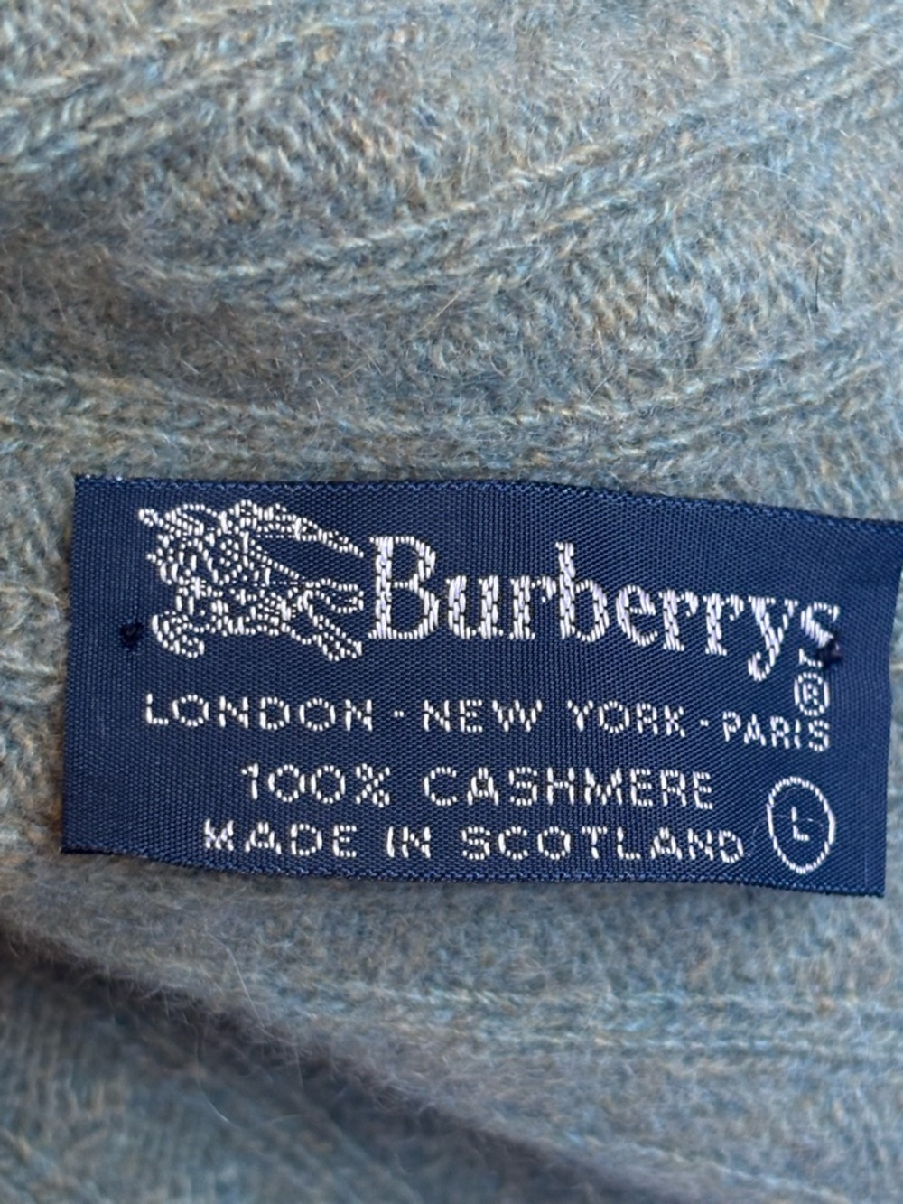 Vintage Burberry 100% Cashmere Turtleneck Sweater - Picture 2 of 4
